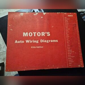 Antique Vintage MOTOR'S Auto Wiring Diagrams for Passenger Cars 5th Edition